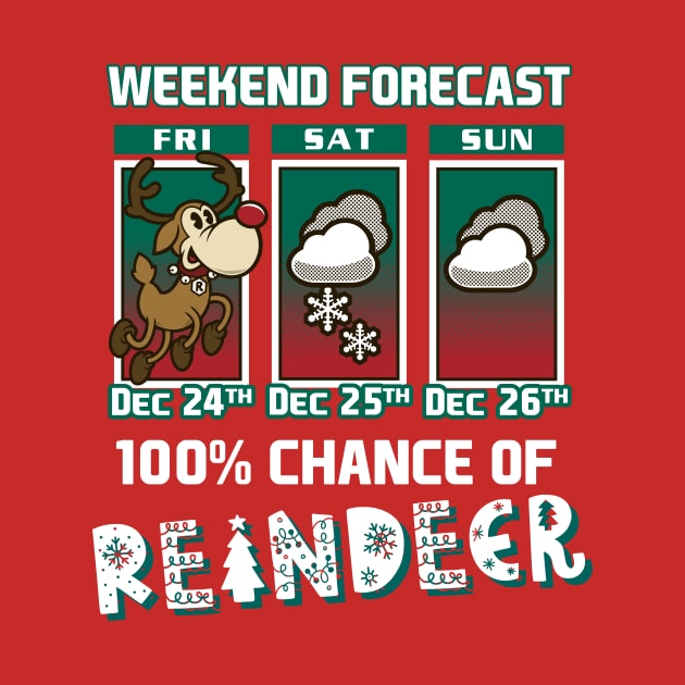 Weekend Forecast - Chance of Reindeer - Santa's Rudolph by Nemons