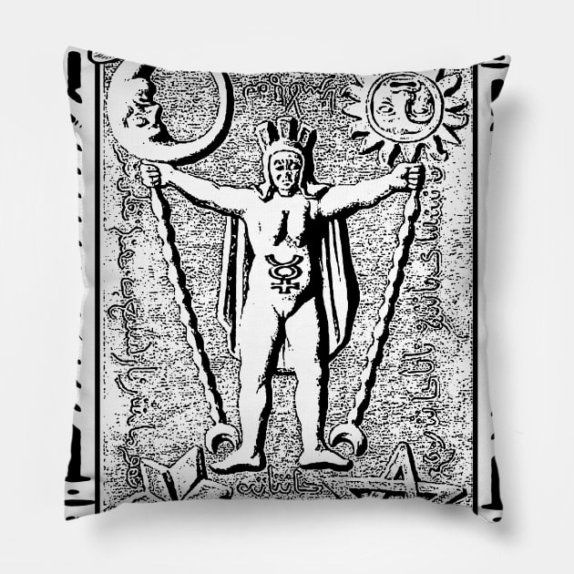 Alchemical Abraxas sacred Magical Symbol Pillow by Esoteric Origins
