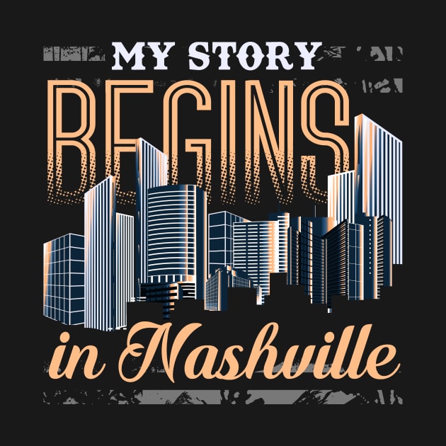 Nashville Tennessee Skyline Tshirt for Women, Men, & Kids by bamalife