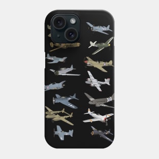 Various American WW2 Airplanes Phone Case