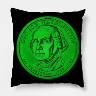 USA George Washington Coin in Green Pillow