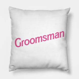 Groomsman Barbie logo Pillow