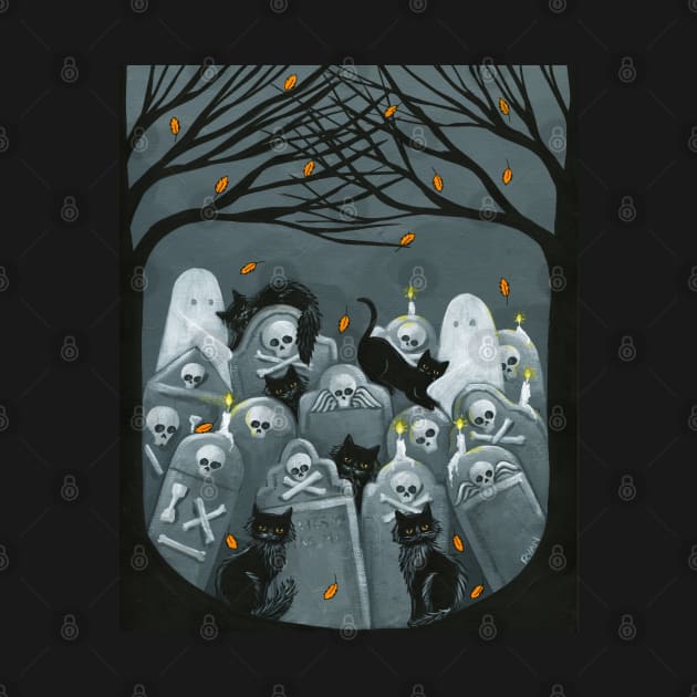 Cemetery Cats by KilkennyCat Art