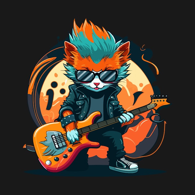 Rockstar Cat by vamarik