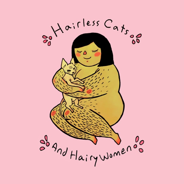 Hairless Cats & Hairy Women <3 by Tamaghosti