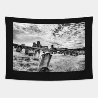 Whitby Abbey And Graveyard Of St Mary's Church Tapestry