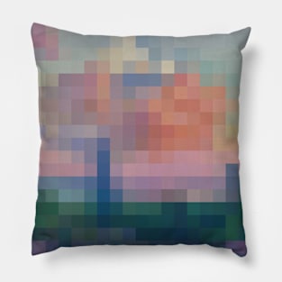 Pixel Palette: "The Rose Cloud" - Henri-Edmond Cross Pillow