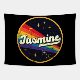 Jasmine // Rainbow In Space Vintage Grunge-Style Tapestry