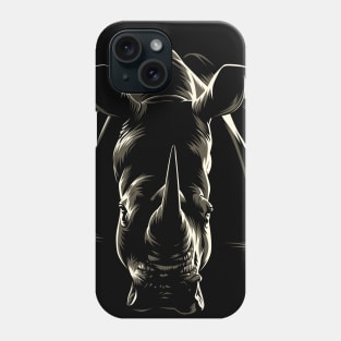 The shadow of the rhinoceros Phone Case