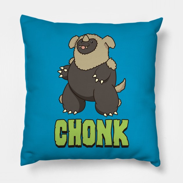 Dog-Man Chonk Pillow by Gridcurrent