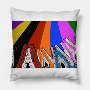 Rainbow of A-Wings Pillow