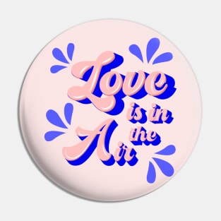 Love is in the air - typography Pin