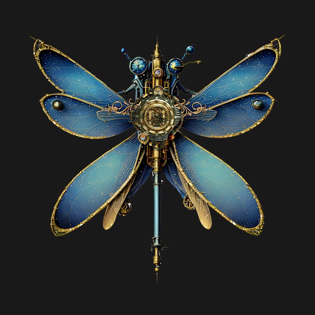 Steampunk Dragobfly by DavidLoblaw