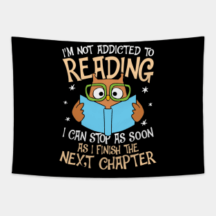 I'm Not Addicted To Reading - Owl Tapestry