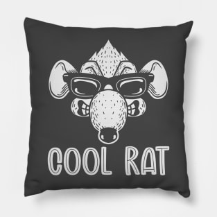 Cool Rat (Mono) Pillow