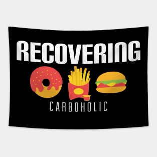 Funny Recovering Carboholic Carb Low-Carb Dieting Tapestry