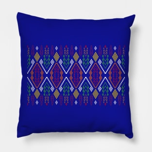 blue fabric Pillow