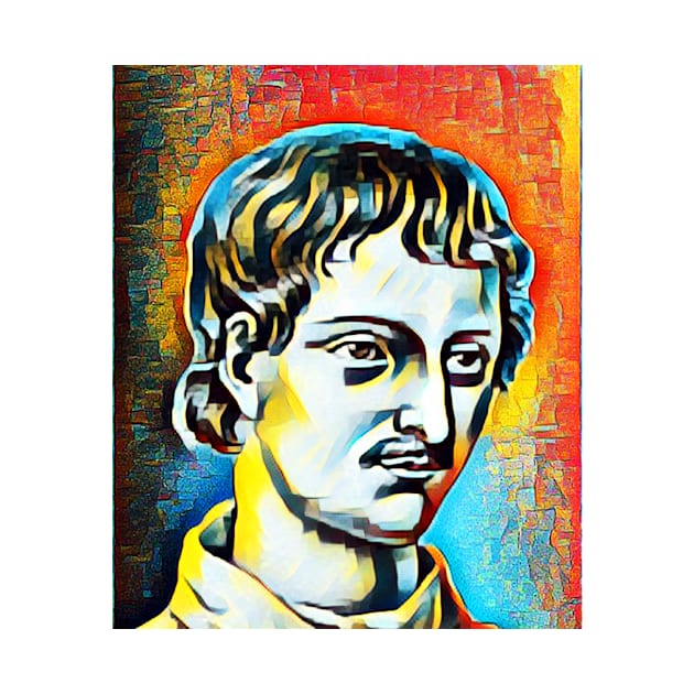 Giordano Bruno Abstract Portrait | Giordano Bruno Artwork 3 by JustLit