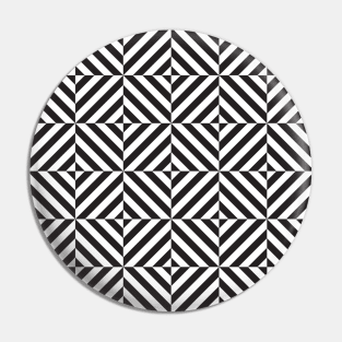 Black and white diamond optical illusion pattern Pin