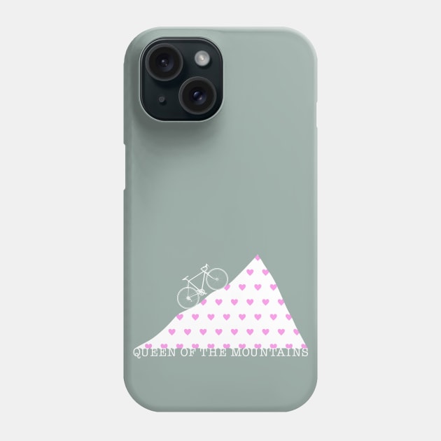 Cyclist Queen of the Mountains Climbing Love Phone Case by NeddyBetty