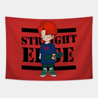 Trunks hardcore kids goes straight edge Tapestry