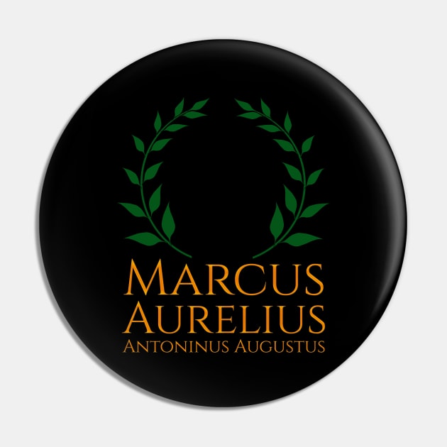 Marcus Aurelius Stoic Philosopher Ancient Roman Emperor Pin by Styr Designs