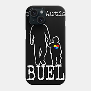 Proud Autism Dad And Son Puzzle Piece Awareness Day T-Shirt ABUELO Phone Case