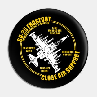 SU-25 Frogfoot Fighter Jet Pin