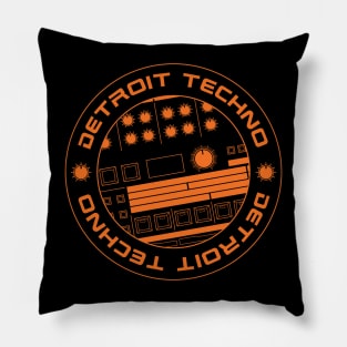 909 Drum Machine Circle: Detroit Techno Pillow