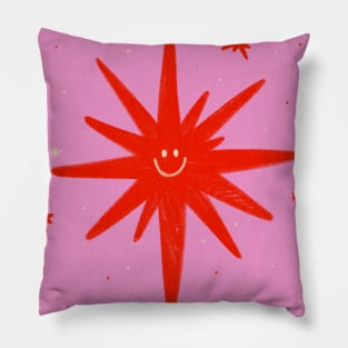 Retro Star Vintage 70s Pillow