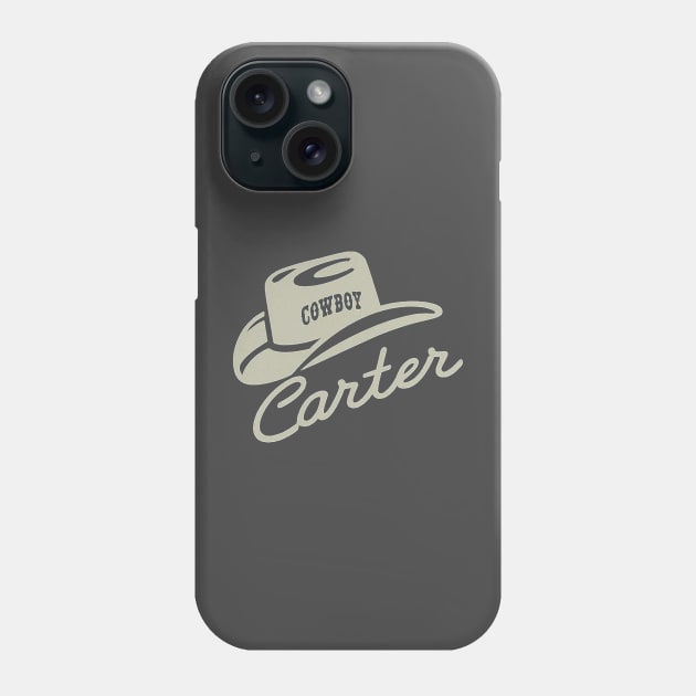 Retro Cowboy Carter Phone Case by Retro Travel Design