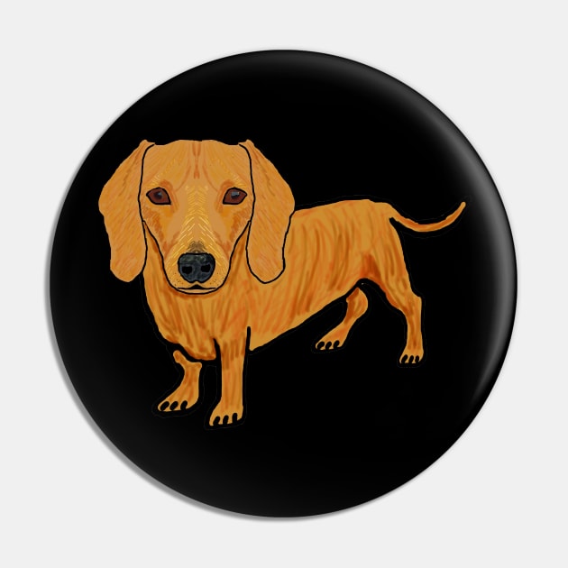 Dachshund Pin by Mark Ewbie