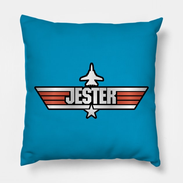 Top Gun Style - Jester Pillow by RetroCheshire