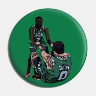 Jaylen Brown & Jayson Tatum Sketch Pin