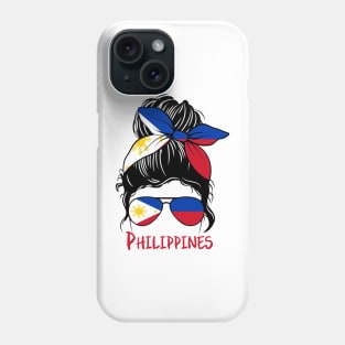 Philippines Girl, philippines girlfriend,  Filipina Girl, filipina  girlfriend, philippines Messy bun, filipina, pinay Phone Case