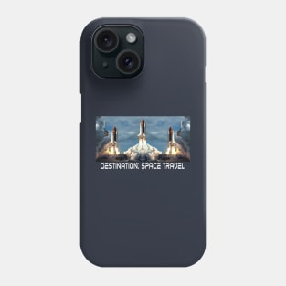 Destination Space Travel Spaceship Phone Case