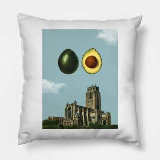 Earth Called This Thing - Surreal/Collage Art Pillow