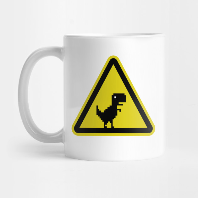 Chrome Dino Hit the Slopes Mug