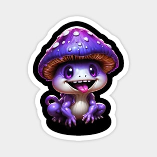 Purple mushroom Magnet