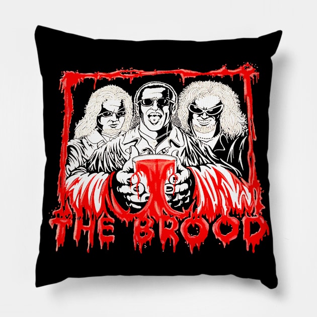 The Brood (vintage design) Pillow by Meat Beat