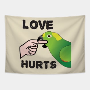 Love Hurts - Yellow Napped Amazon Parrot Tapestry