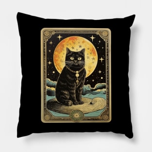 Cat Tarot Card Pillow