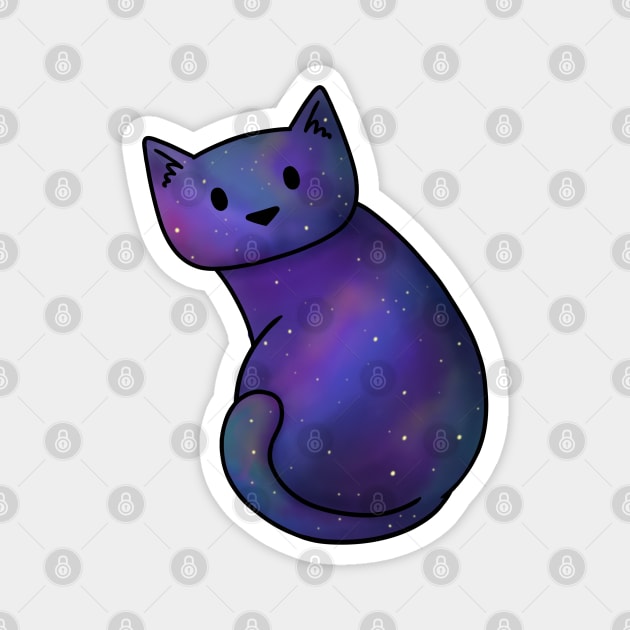 Cosmic Cat Magnet by Doodlecats 