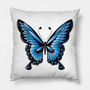 Blue Butterfly Pillow