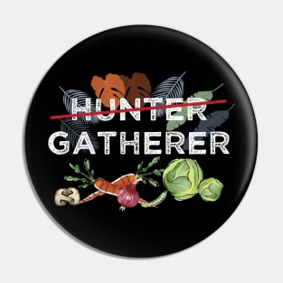 Hunter Last Name Family Vegan Veganism Joke Pun Pin