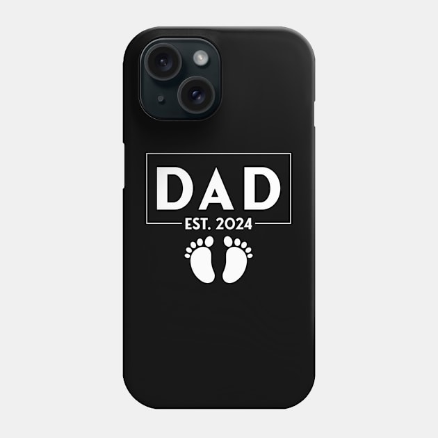 Dad Est. 2024 Phone Case by Crayoon