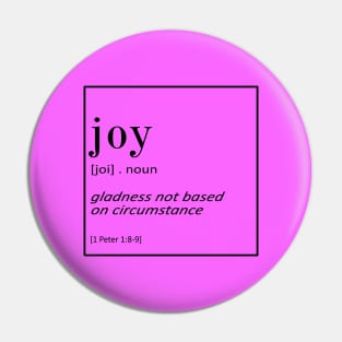 Joy - 1 Peter 1:8-9 - Bible Quotes Pin