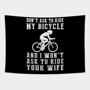 Bicycle Boundaries T-Shirt Tapestry