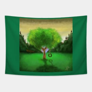 Tree in the Middle of Nowhere Tapestry