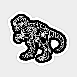 Robot dinosaur sketch drawing design Magnet